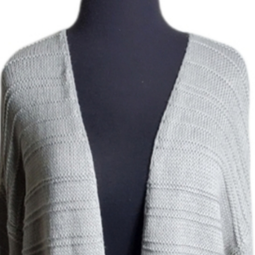 Universal Thread Drop Shoulder Gray Open Front Ca… - image 3